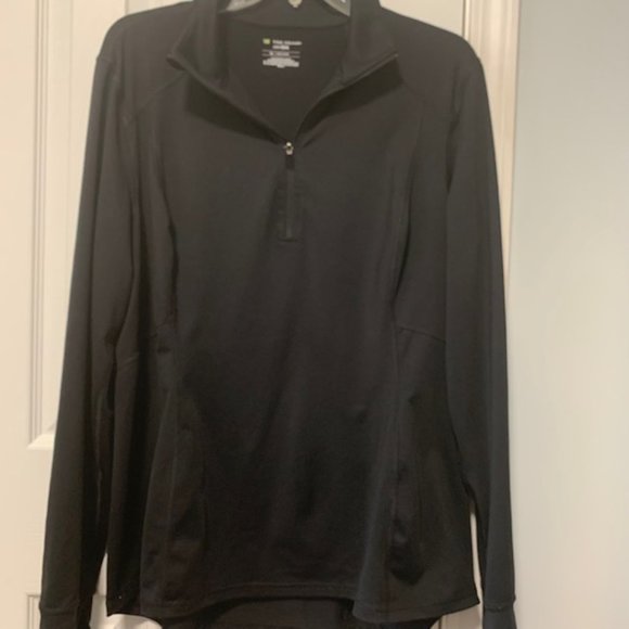 Tek Gear DryTek Black XL 1/2 zip pullover - Picture 2 of 8